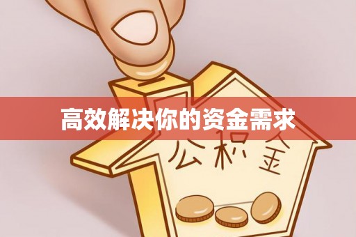 桑日高效解决你的资金需求