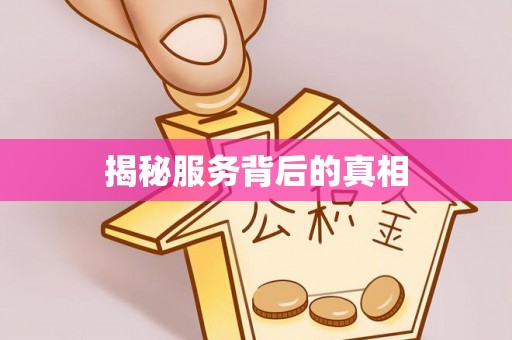 桑日揭秘服务背后的真相