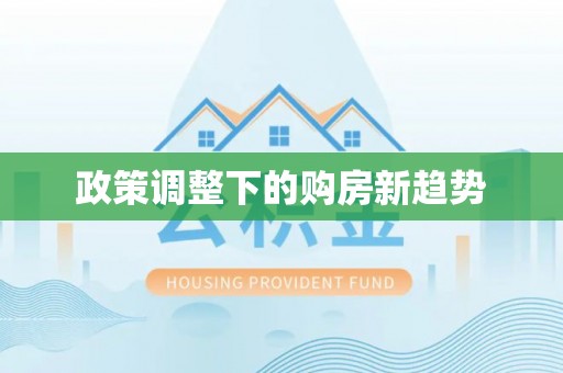 桑日政策调整下的购房新趋势