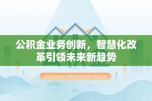 桑日公积金业务创新，智慧化改革引领未来新趋势