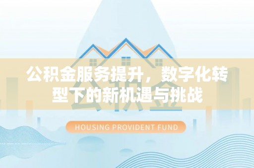 桑日公积金服务提升，数字化转型下的新机遇与挑战