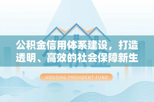 桑日公积金信用体系建设，打造透明、高效的社会保障新生态