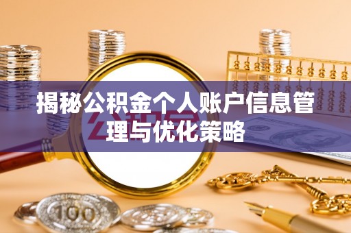 桑日揭秘公积金个人账户信息管理与优化策略