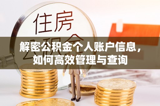 桑日解密公积金个人账户信息，如何高效管理与查询
