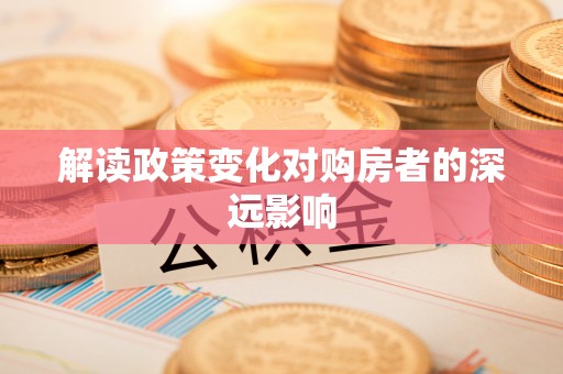 桑日解读政策变化对购房者的深远影响