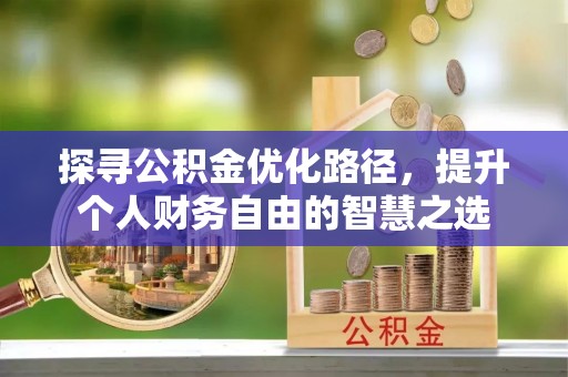 桑日探寻公积金优化路径，提升个人财务自由的智慧之选