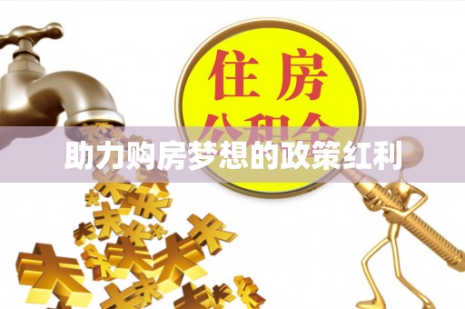 桑日助力购房梦想的政策红利