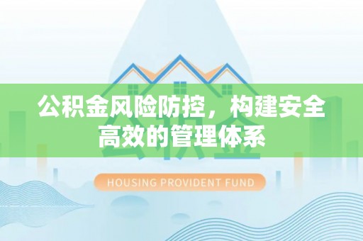 桑日公积金风险防控，构建安全高效的管理体系